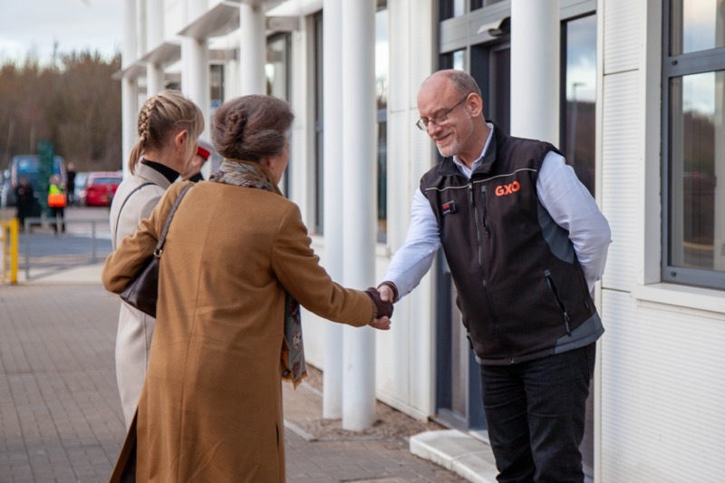 Other image for Princess visits two of town’s major employers